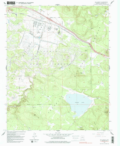 United States Geological Survey Bellemont, AZ (1963, 24000-Scale) digital map