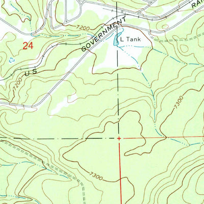 United States Geological Survey Bellemont, AZ (1963, 24000-Scale) digital map