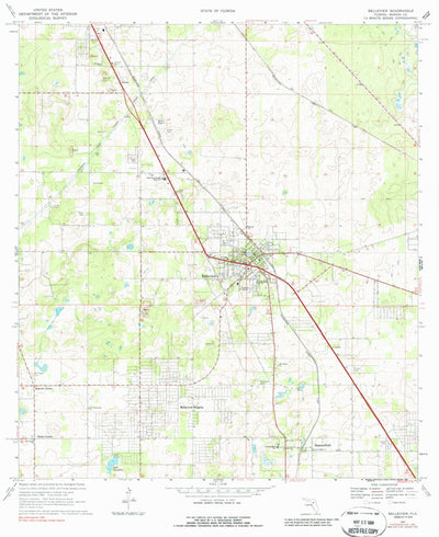 United States Geological Survey Belleview, FL (1967, 24000-Scale) digital map