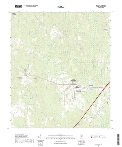 United States Geological Survey Belleville, AL (2020, 24000-Scale) digital map