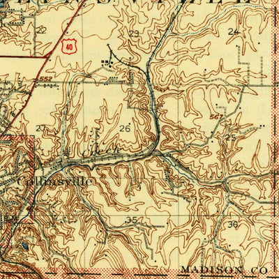United States Geological Survey Belleville, IL (1907, 62500-Scale) digital map
