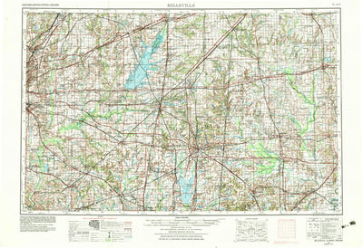 United States Geological Survey Belleville, IL-IN (1958, 250000-Scale) digital map