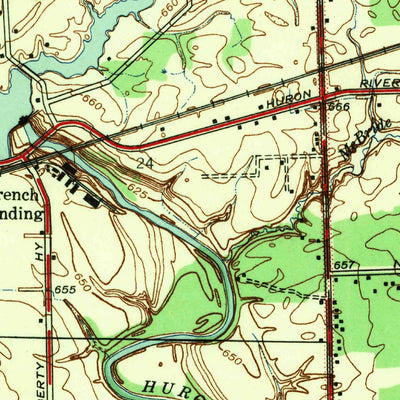 United States Geological Survey Belleville, MI (1942, 24000-Scale) digital map