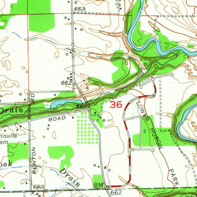 United States Geological Survey Belleville, MI (1952, 24000-Scale) digital map