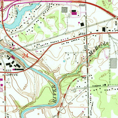 United States Geological Survey Belleville, MI (1967, 24000-Scale) digital map