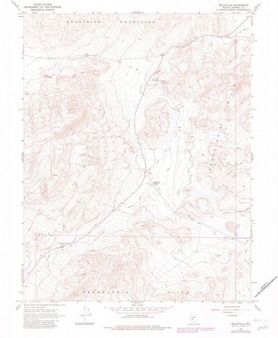 United States Geological Survey Belleville, NV (1967, 24000-Scale) digital map