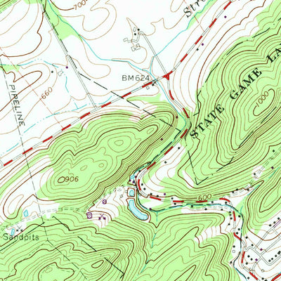 United States Geological Survey Belleville, PA (1966, 24000-Scale) digital map