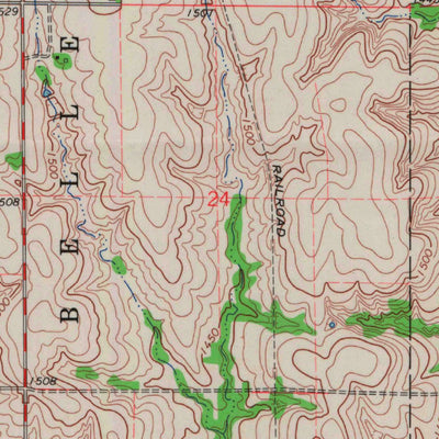 United States Geological Survey Belleville SE, KS (1966, 24000-Scale) digital map