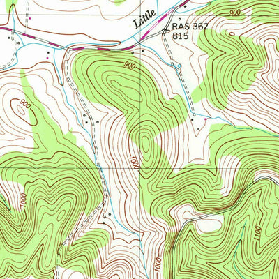 United States Geological Survey Belleville, TN (1949, 24000-Scale) digital map