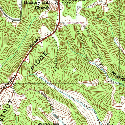 United States Geological Survey Belleville, TN (1949, 24000-Scale) digital map