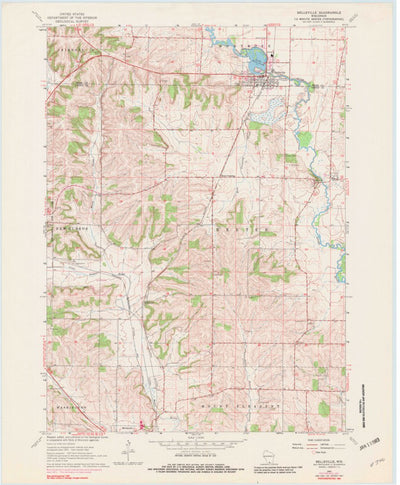 United States Geological Survey Belleville, WI (1962, 24000-Scale) digital map