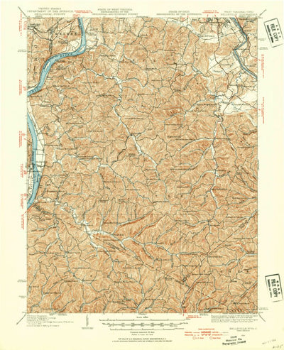 United States Geological Survey Belleville, WV-OH (1924, 62500-Scale) digital map
