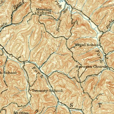 United States Geological Survey Belleville, WV-OH (1924, 62500-Scale) digital map