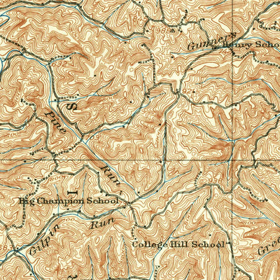 United States Geological Survey Belleville, WV-OH (1924, 62500-Scale) digital map