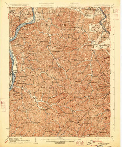 United States Geological Survey Belleville, WV-OH (1926, 62500-Scale) digital map
