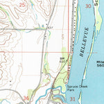United States Geological Survey Bellevue, IA-IL (1968, 24000-Scale) digital map