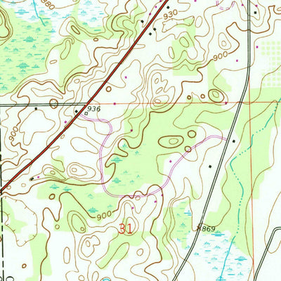 United States Geological Survey Bellevue, MI (1961, 24000-Scale) digital map