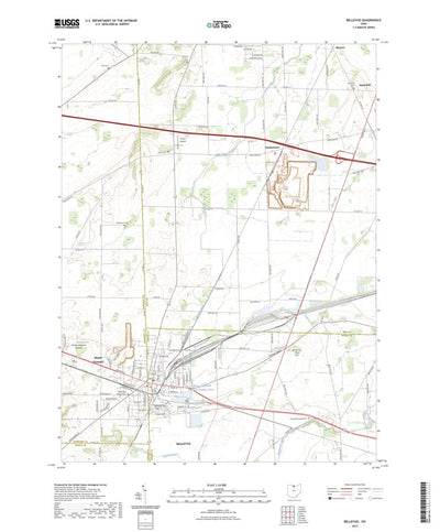 United States Geological Survey Bellevue, OH (2023, 24000-Scale) digital map
