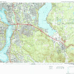 United States Geological Survey Bellevue South, WA (1983, 25000-Scale) digital map