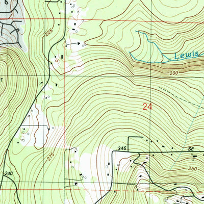 United States Geological Survey Bellevue South, WA (1983, 25000-Scale) digital map
