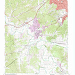 United States Geological Survey Bellevue, TN (1968, 24000-Scale) digital map