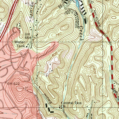 United States Geological Survey Bellevue, TN (1997, 24000-Scale) digital map