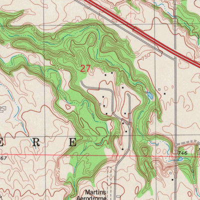 United States Geological Survey Bellevue, WI (1982, 24000-Scale) digital map