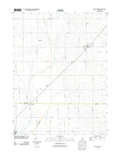United States Geological Survey Bellflower, IL (2012, 24000-Scale) digital map