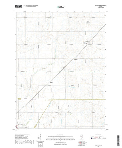 United States Geological Survey Bellflower, IL (2021, 24000-Scale) digital map