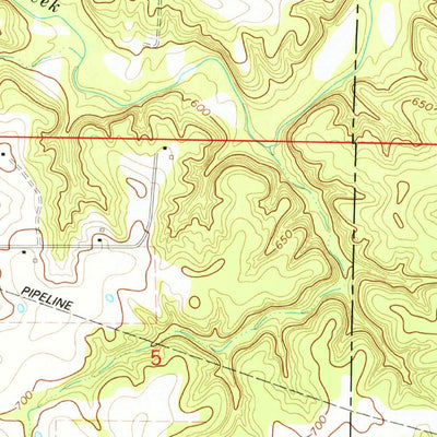 United States Geological Survey Bellflower North, MO (1973, 24000-Scale) digital map