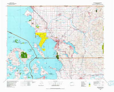 United States Geological Survey Bellingham, WA (1975, 100000-Scale) digital map