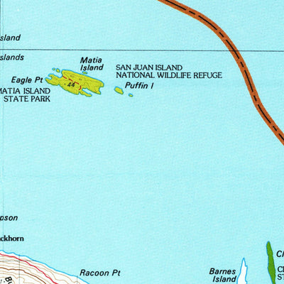 United States Geological Survey Bellingham, WA (1975, 100000-Scale) digital map