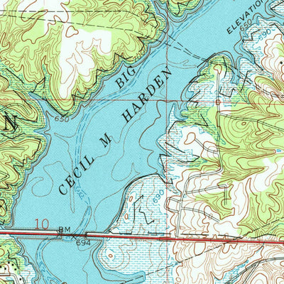 United States Geological Survey Bellmore, IN (1963, 24000-Scale) digital map