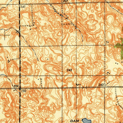 United States Geological Survey Bellota, CA (1942, 62500-Scale) digital map