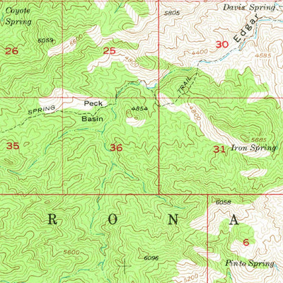 United States Geological Survey Bellota Ranch, AZ (1957, 62500-Scale) digital map