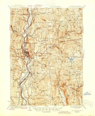 United States Geological Survey Bellows Falls, NH-VT (1930, 62500-Scale) digital map