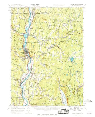 United States Geological Survey Bellows Falls, NH-VT (1957, 62500-Scale) digital map