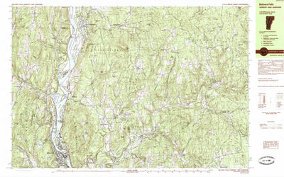United States Geological Survey Bellows Falls, VT-NH (1985, 25000-Scale) digital map