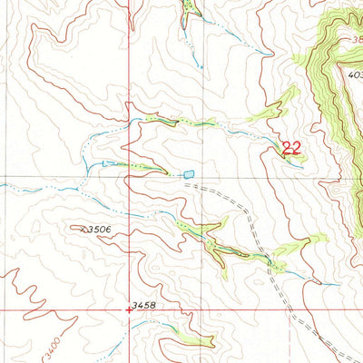 United States Geological Survey Belltower Butte, MT (1980, 24000-Scale) digital map