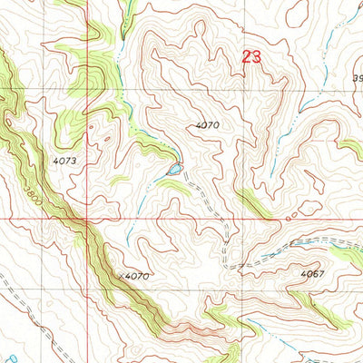 United States Geological Survey Belltower Butte, MT (1980, 24000-Scale) digital map