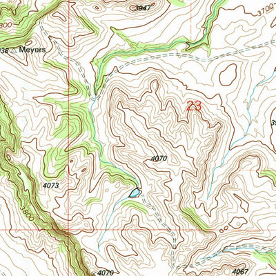 United States Geological Survey Belltower Butte, MT (1993, 24000-Scale) digital map
