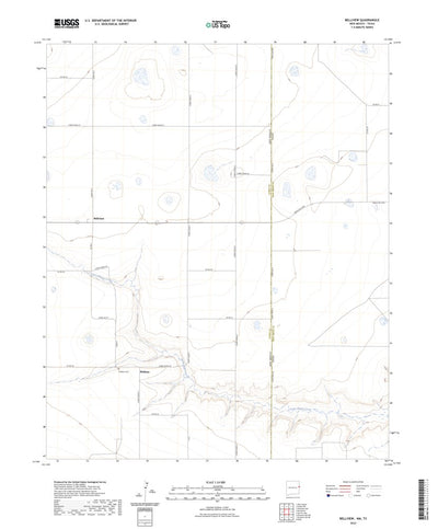 United States Geological Survey Bellview, NM (2023, 24000-Scale) digital map