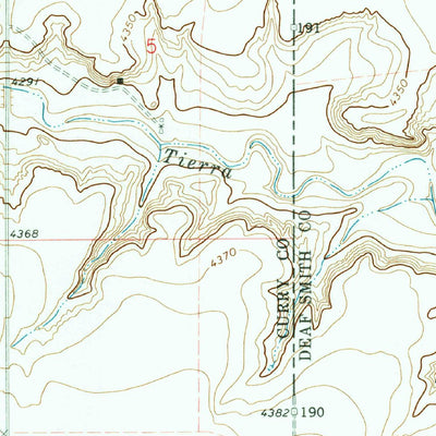 United States Geological Survey Bellview, NM-TX (1971, 24000-Scale) digital map