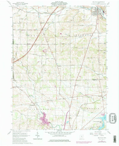 United States Geological Survey Bellville, OH (1961, 24000-Scale) digital map