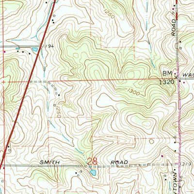 United States Geological Survey Bellville, OH (1961, 24000-Scale) digital map