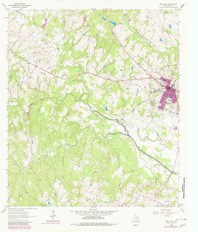 United States Geological Survey Bellville, TX (1963, 24000-Scale) digital map