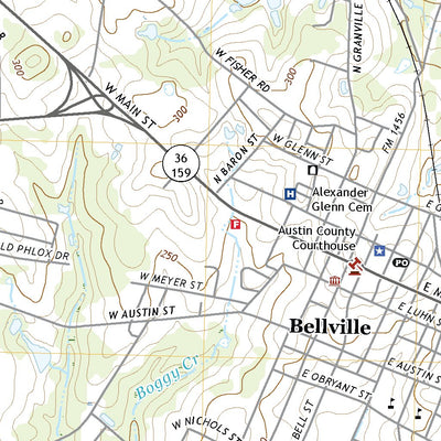 United States Geological Survey Bellville, TX (2022, 24000-Scale) digital map