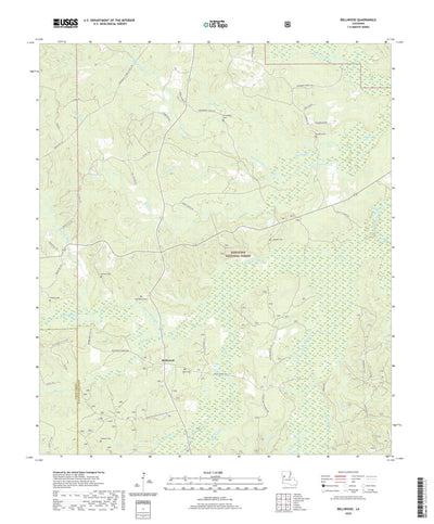United States Geological Survey Bellwood, LA (2020, 24000-Scale) digital map