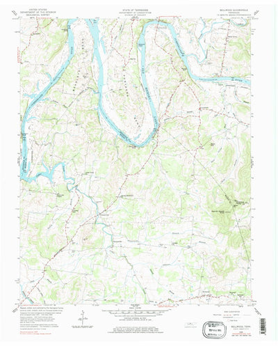 United States Geological Survey Bellwood, TN (1958, 24000-Scale) digital map