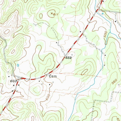 United States Geological Survey Bellwood, TN (1958, 24000-Scale) digital map